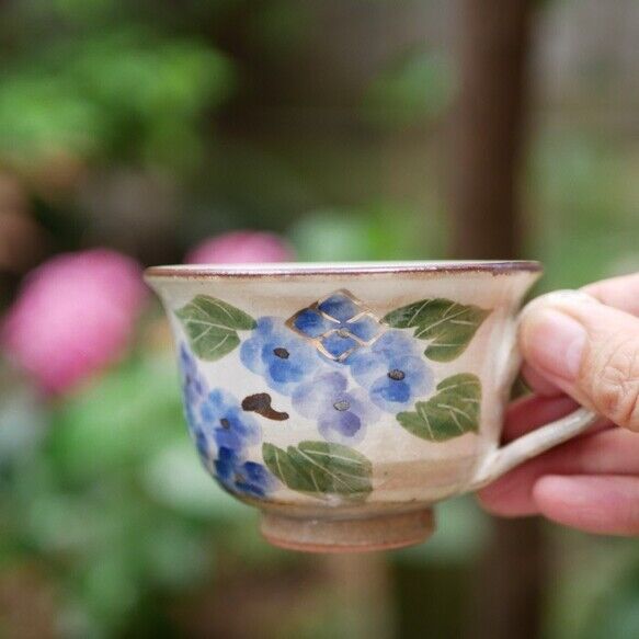 コーヒー碗皿 紫陽花（お皿：タタラ） | 【公式オンラインショップ】京