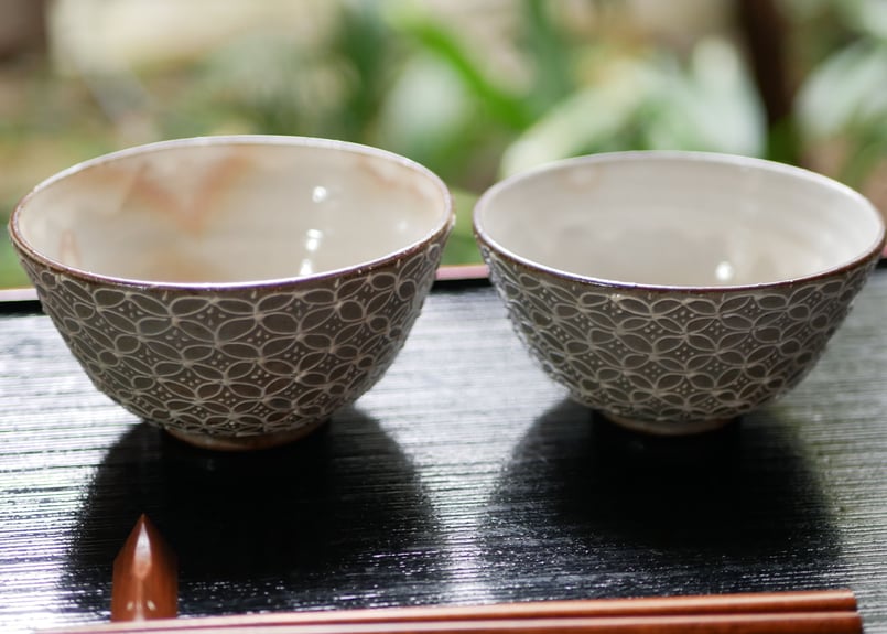 茶碗まとめて　7点　本さ5-1001 2F 茶碗（桜｜小｜ピンク）【陶器製】 | 布引焼窯元
