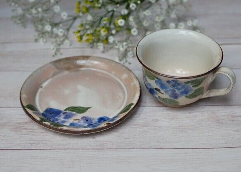 紫陽花 深浅皿 70s 80s 紫陽花 深浅皿 70s 80s 紫陽花 深浅皿 70s 80s - メルカリ