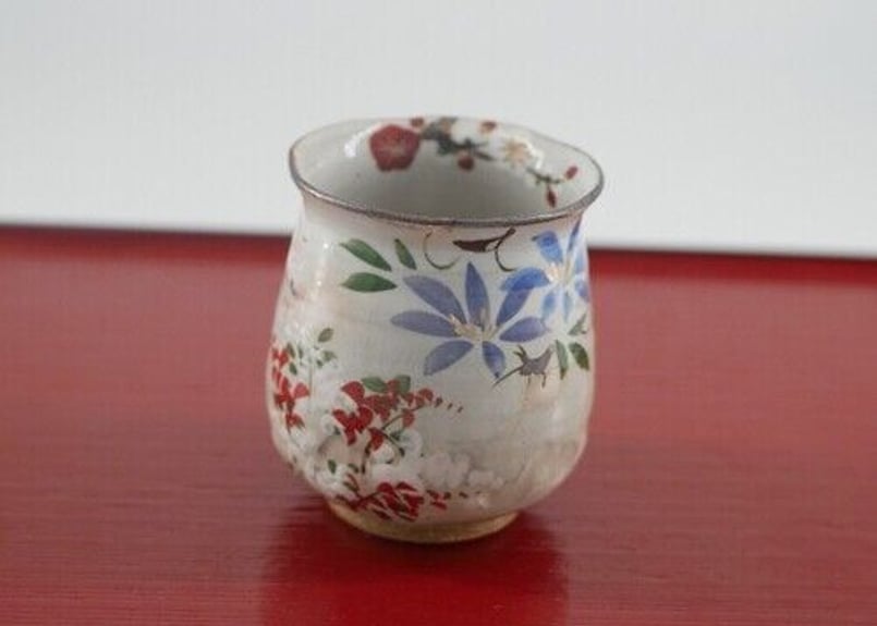 陶器　湯飲み 湯呑み 四季草花 （桜・梅・鉄線・萩） | 【公式オンライン