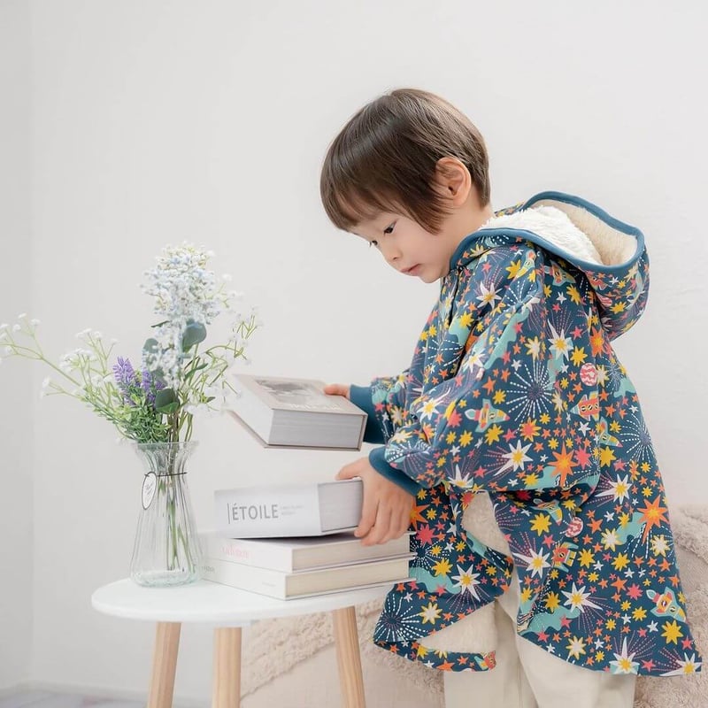 Piccalilly キッズ ポンチョ ギャラクシー 86-110cm | Neutral ニ