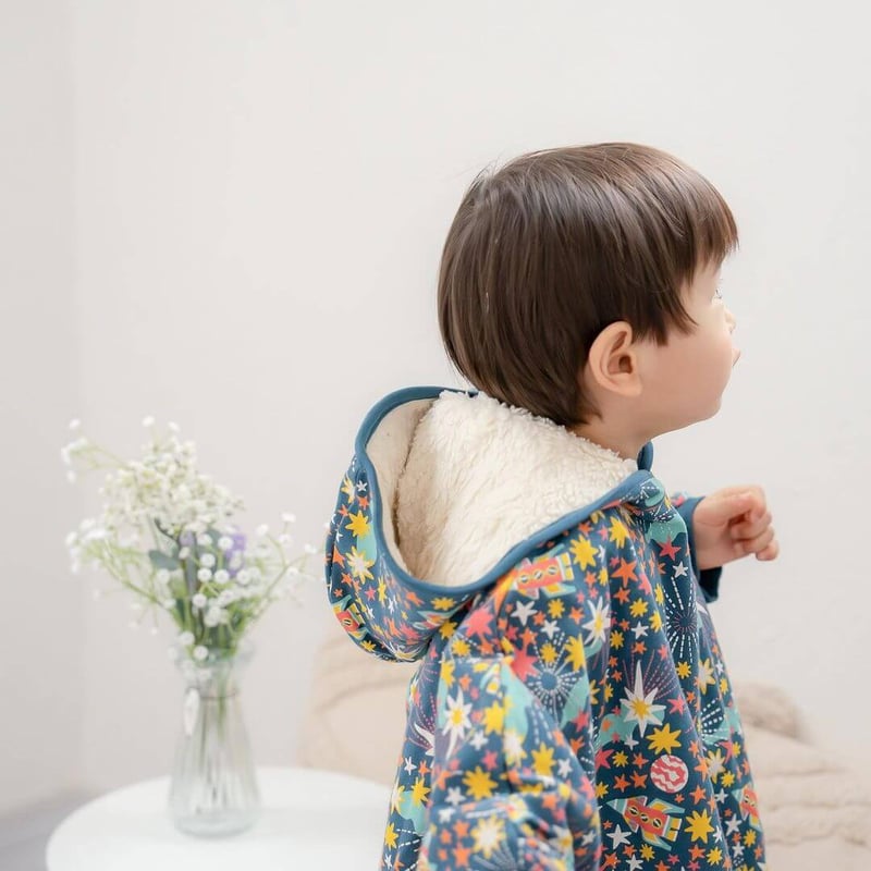 Piccalilly キッズ ポンチョ ギャラクシー 86-110cm | Neutral ニ
