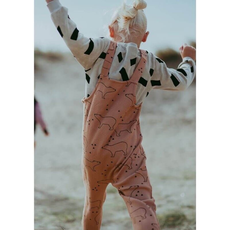 Turtledove London ] ワッフル オーバーオール ベアシルエット