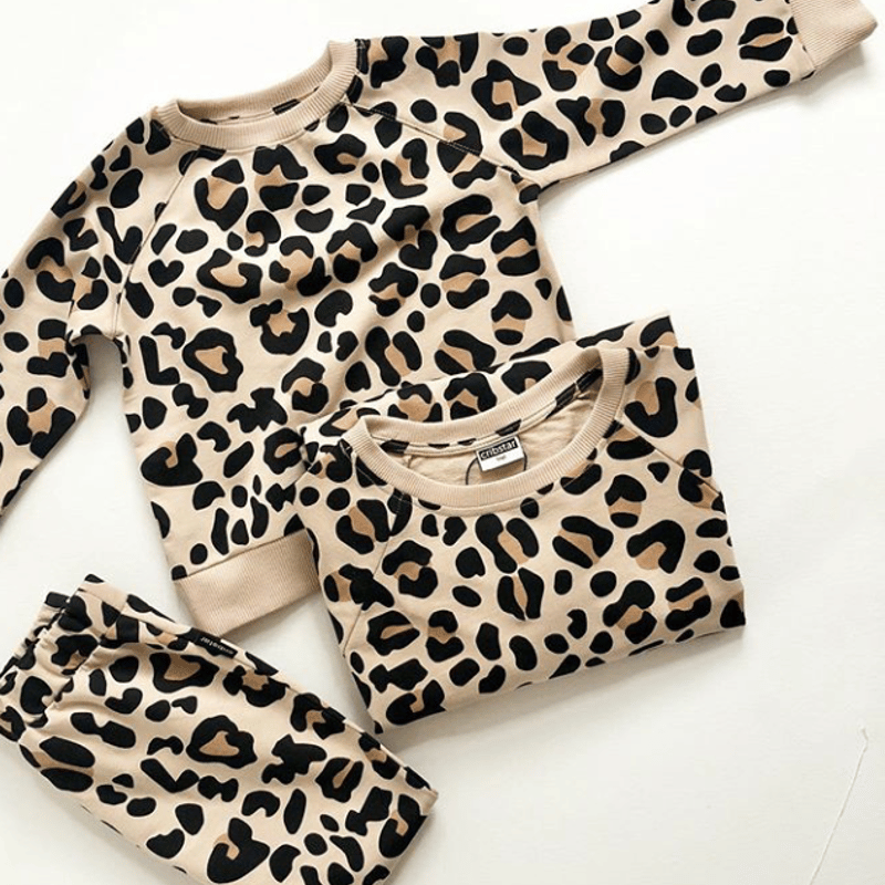 BABY Salon de thé Minette柄 レオパードカシュクール Salon de the Minette(サロンドデミネット)シリーズ【BABY