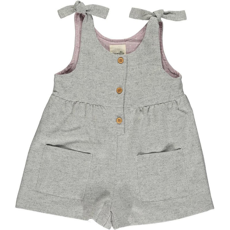 Vignette ショートパンツ オーバーオール グレー 98-128cm | Neutral