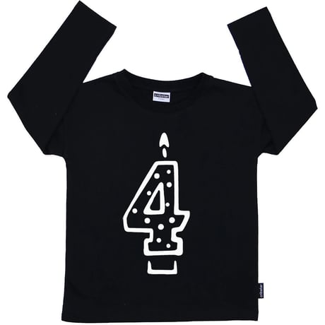 Cribstar 4 Candle Long Sleeve T Black 110cm