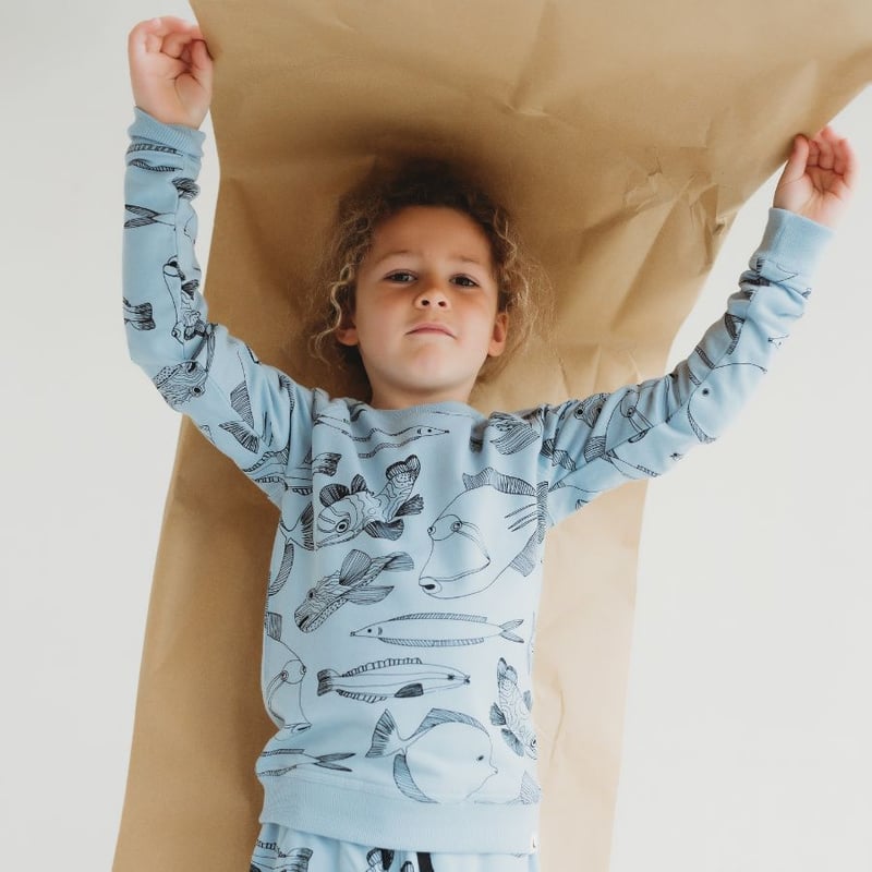 Turtledove London お魚 スウェット 92-122cm | Neutral ニ