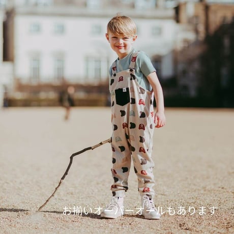 [ Turtledove London ] リブカバーオール クマ 68cm