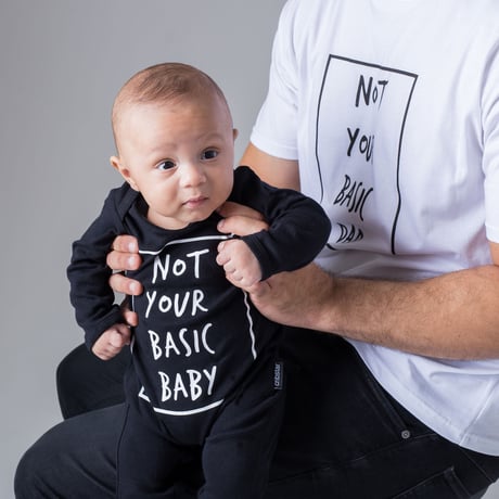 Cribstar Not Your Basic Baby Romper Black 72cm