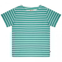 Piccalilly グリーンストライプ半袖Tシャツ 86/ 92/ 98/ 104/ 110/ 116/ 122/ 128cm