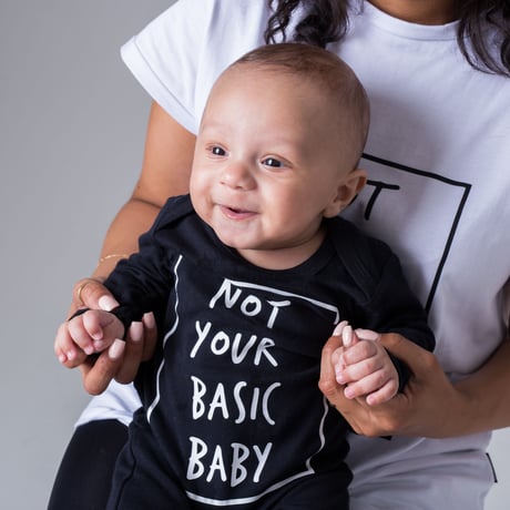 Cribstar Not Your Basic Baby Romper Black 72cm