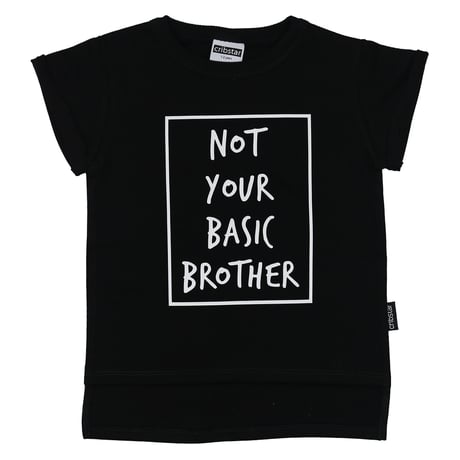 Cribstar NYB Brother Tシャツ ブラック 80-128cm