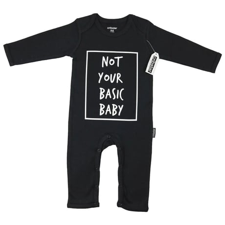 Cribstar Not Your Basic Baby Romper Black 72cm