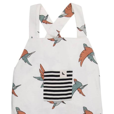 [ Turtledove London ] バードソング ショートオーバーオール 80cm