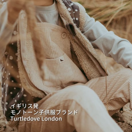 [ Turtledove London ] ふわふわ ドット ジレ 92cm