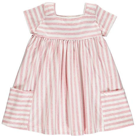 Vignette STRIPE ベビーワンピース ピンク 80cm