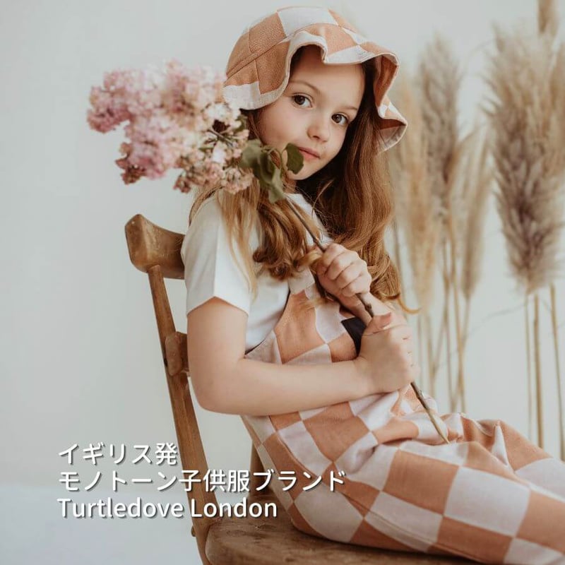 Turtledove London ] チェッカー オーバーオール 80-116cm |