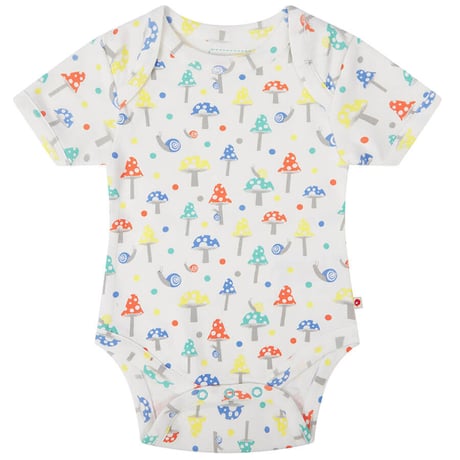 Piccalilly 半袖ロンパース キノコ 2枚セット 68cm