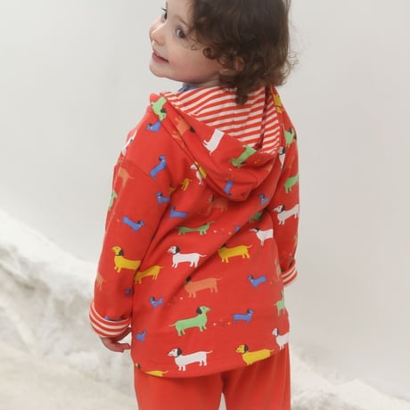 Piccalilly リバーシブルジャケット ソーセージドッグ 92cm