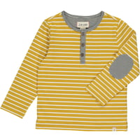 Me & Henry ヘンリーネックTシャツ マスタード 128cm