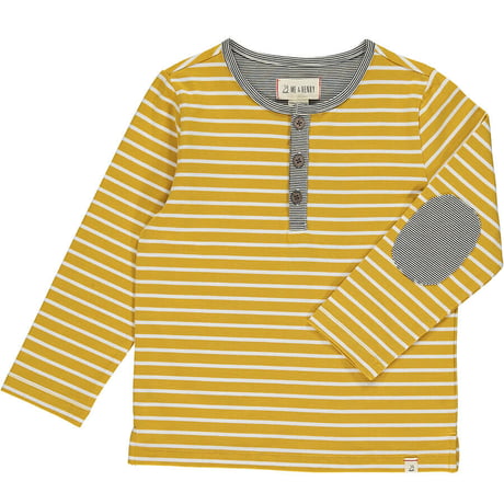 Me & Henry ヘンリーネックTシャツ マスタード 128cm