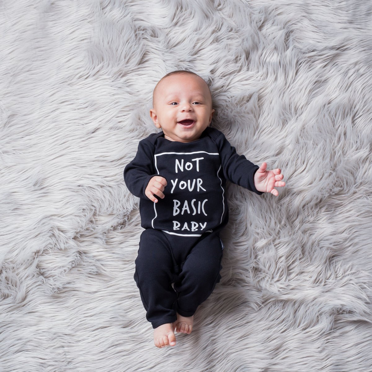 Cribstar Not Your Basic Baby Romper Black 72/ 8