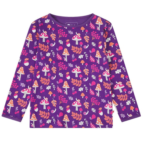 Piccalilly キッズ 長袖Tシャツ キノコ 104cm