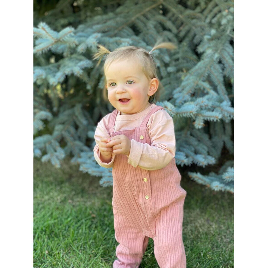 SHEIN ベビーオーバーオール 6-9M ピンク SHEIN ベビーオーバーオール 6-9M ピンク