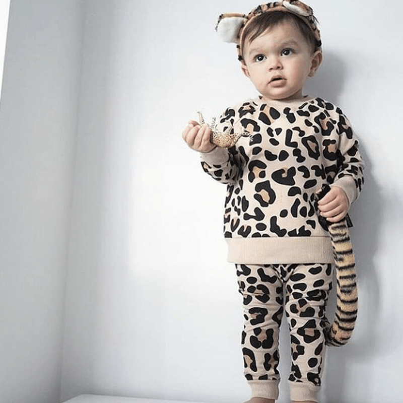 Cribstar レオパードスウェット 92/ 98/ 104/ 110/ 116/ 122/