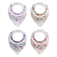 Flower Bibs ベビー・スタイ４つセット