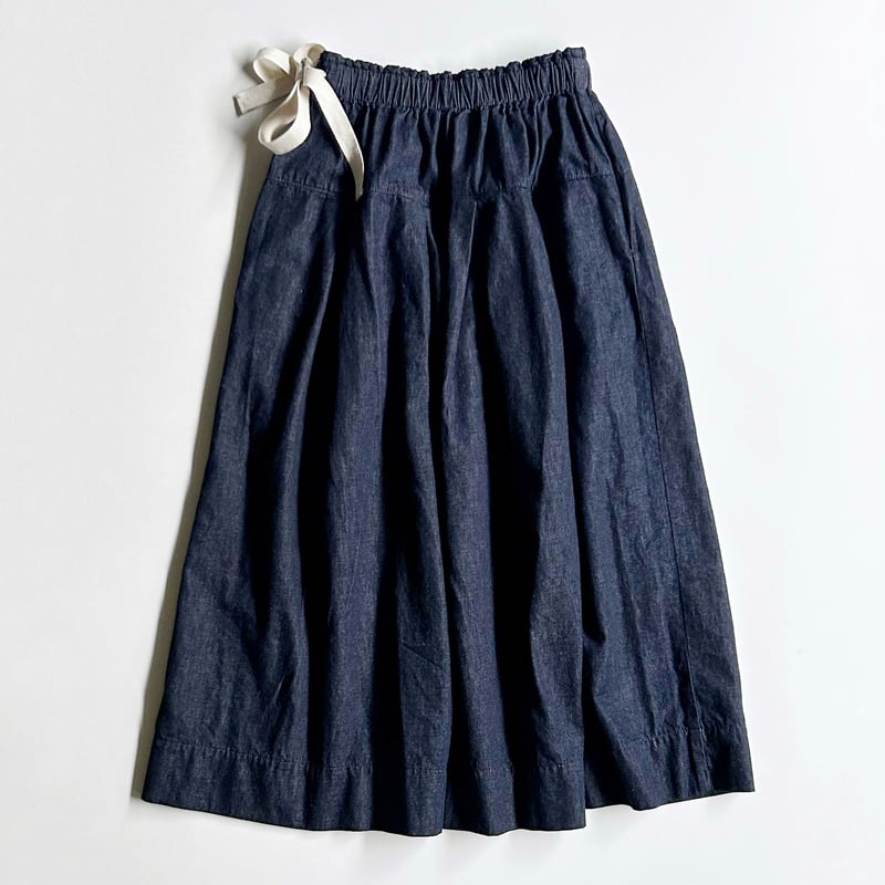 タックンです 6oz denim tuck skirt(6オンスデニムタックスカート)AN-293 | sa