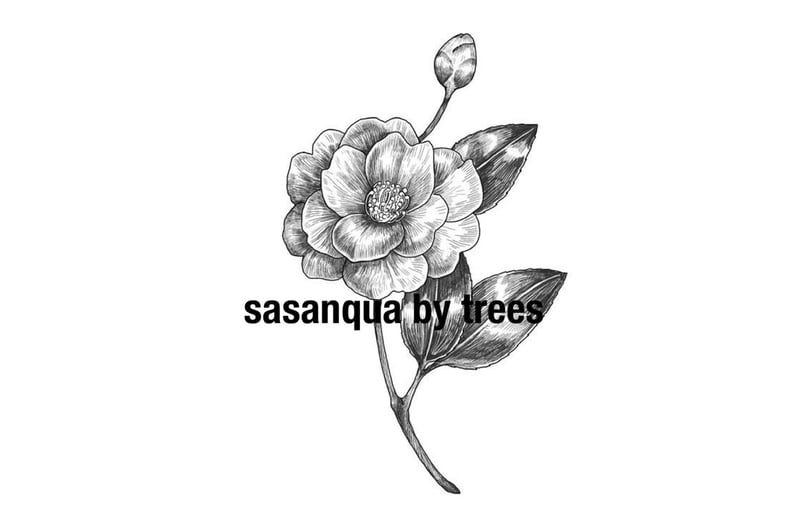 sasanqua by trees