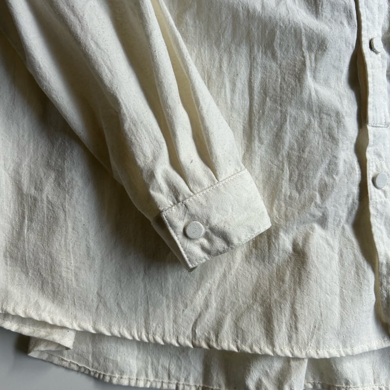 Bourette noil work over shirts(ブーレットノイルワークオーバーシ