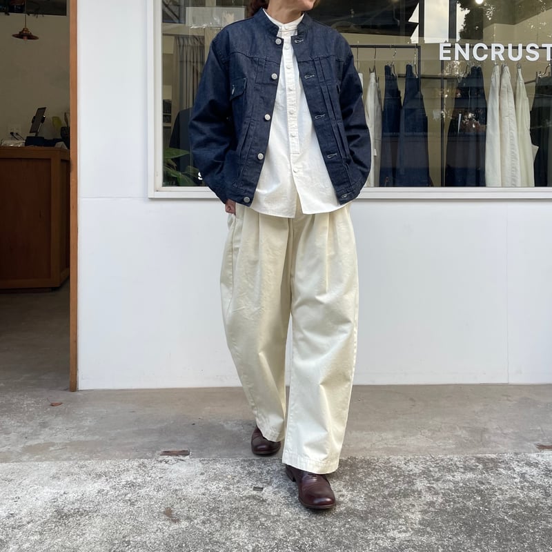 予約】Stand collar 2nd denim jacket(スタンドカラーデニムジャケ