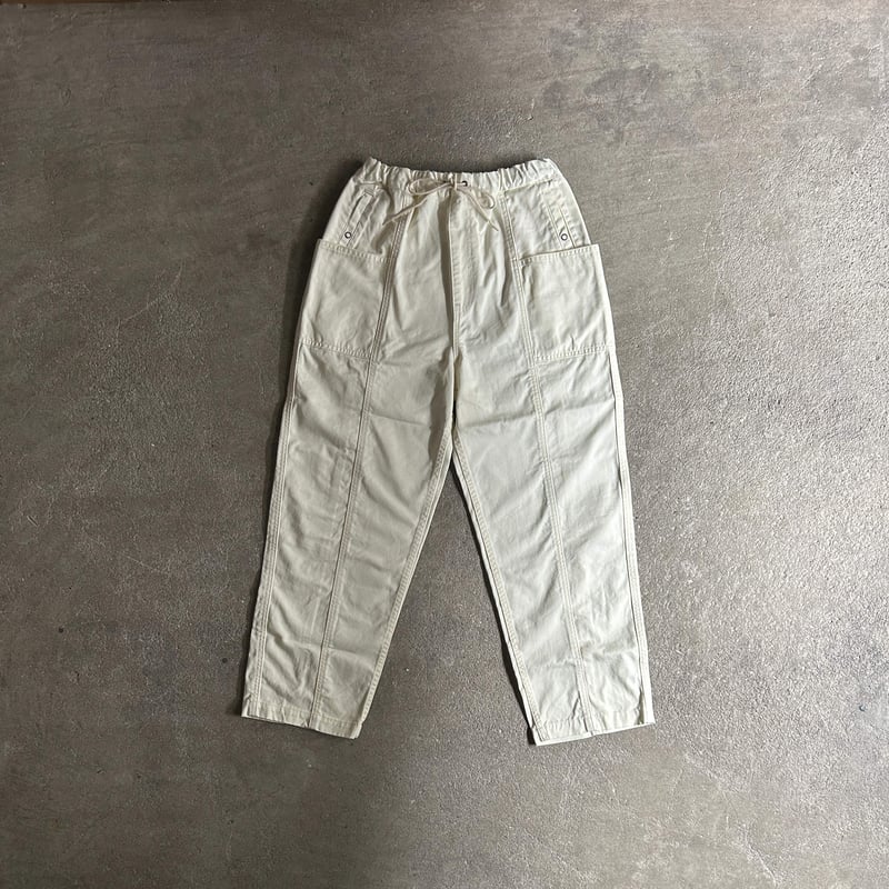 LIGHT CHINO CROSS CENTER SEAM GARDEN PANTS(ライトチ