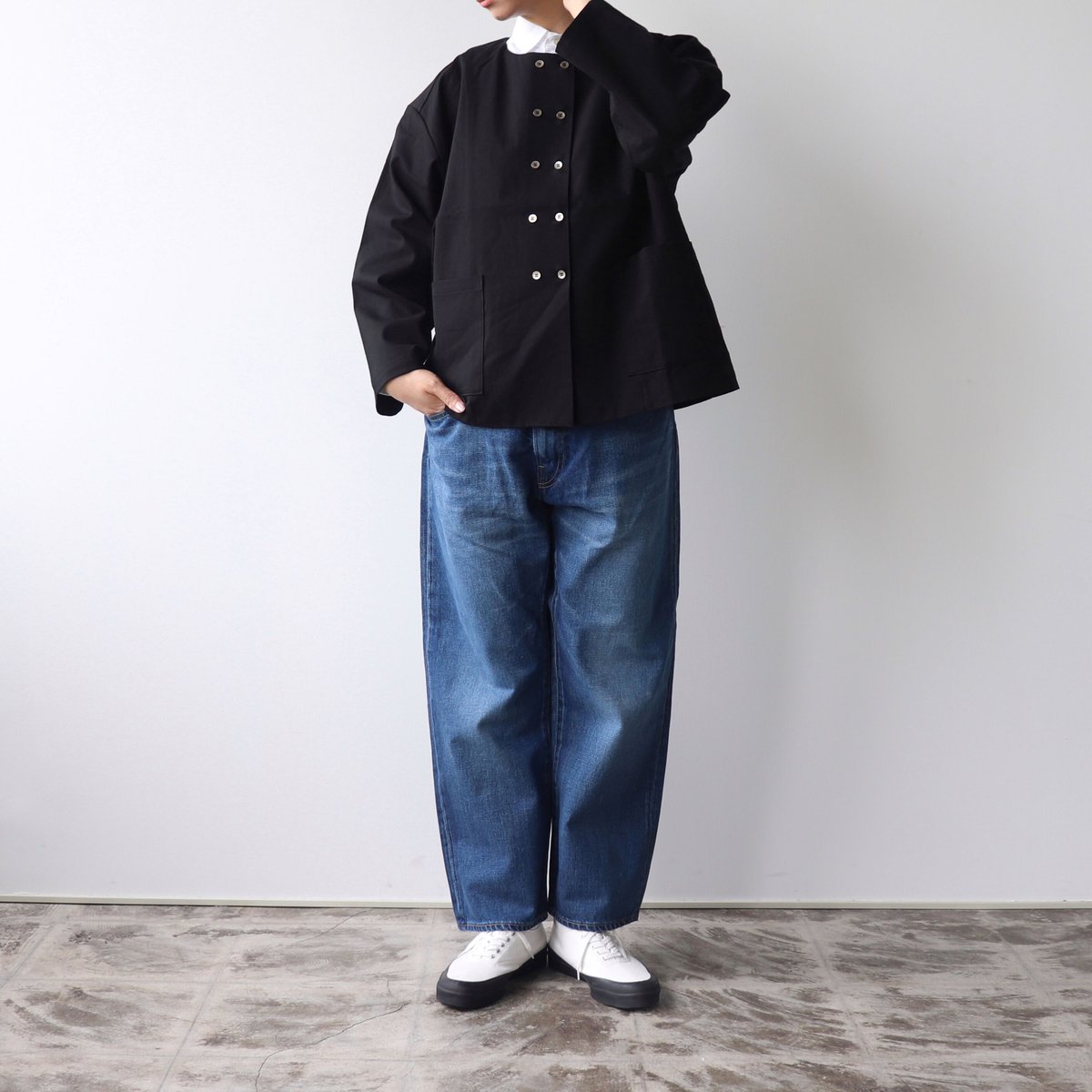 Wide Straight Denim (ワイドストレートデニム) -Used Wash AN...