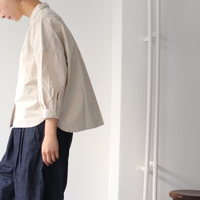 極美品♪アッパーハイツ THE SHIRT コットン リネンシャツ 麻混 コットンオーバーシャツ | Blouse | HER. Online Store