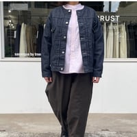 No collar 2nd denim jacket(ノーカラーセカンドデニムジャケット)AN-320