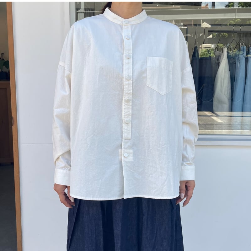 Bourette noil work over shirts(ブーレットノイルワークオーバーシ