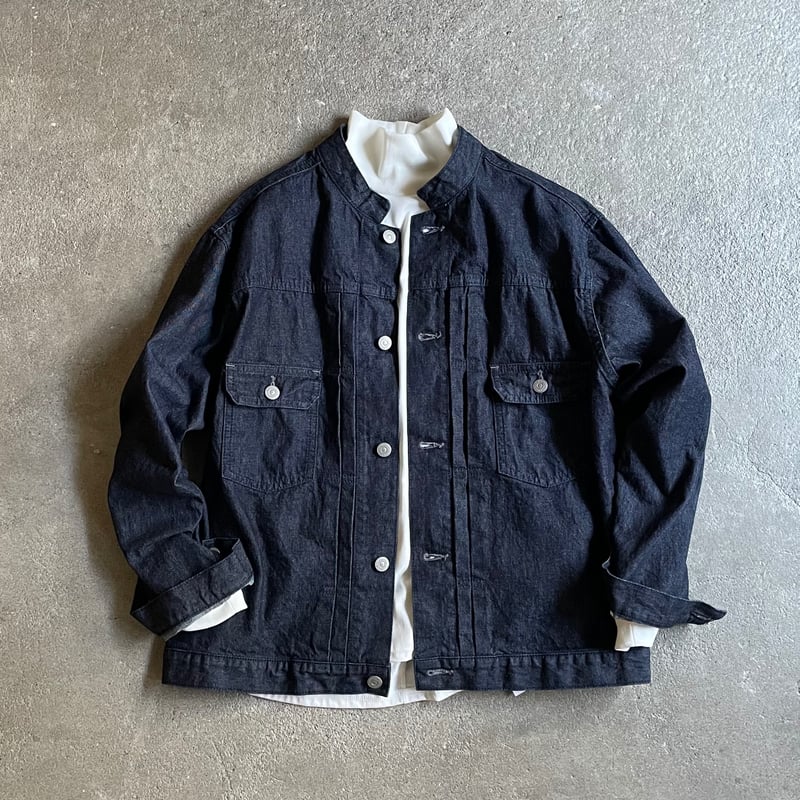 Stand collar 2nd denim jacket(スタンドカラーデニムジャケット)A