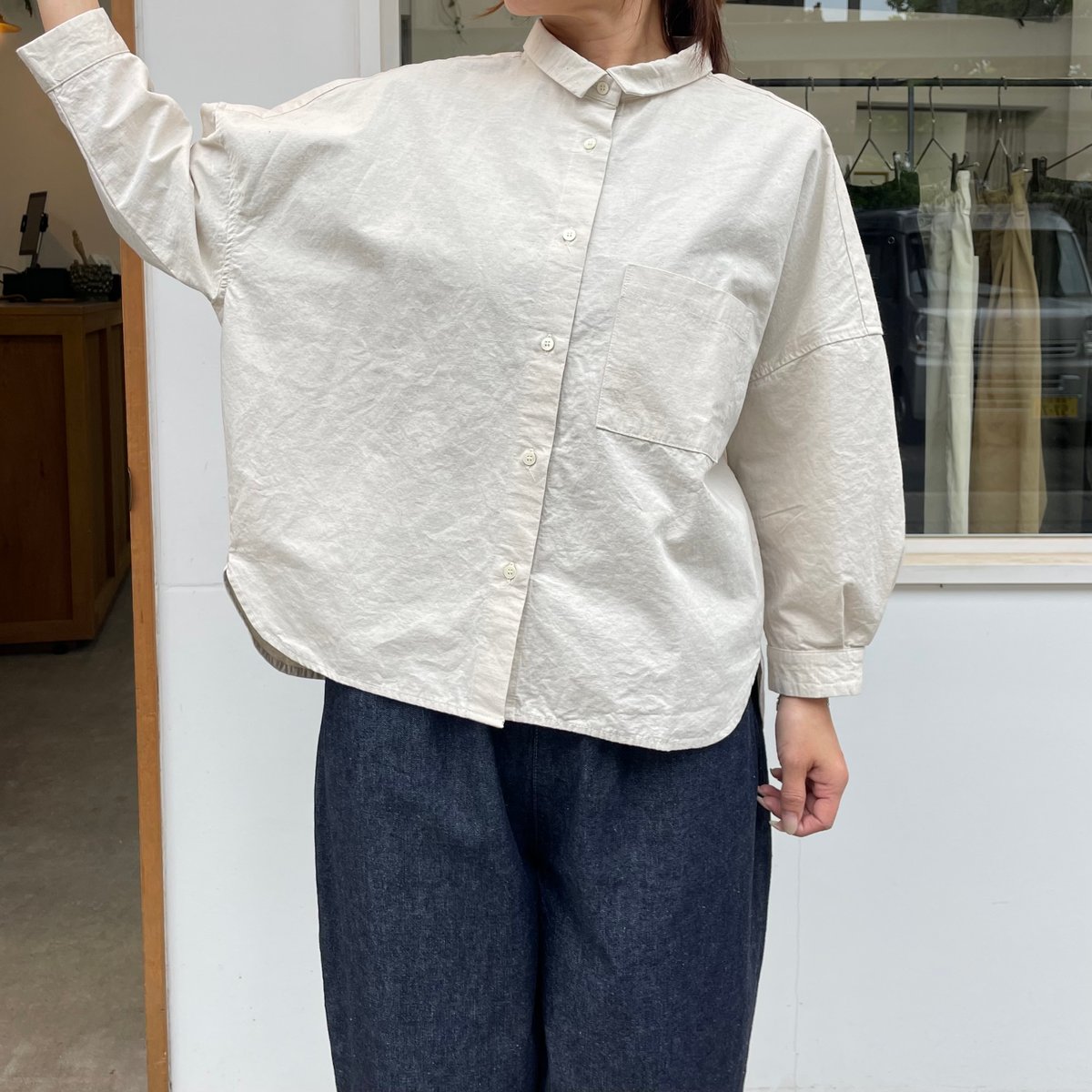 Cotton hemp over shirts (コットンヘンプオーバーシャツ) AN-223