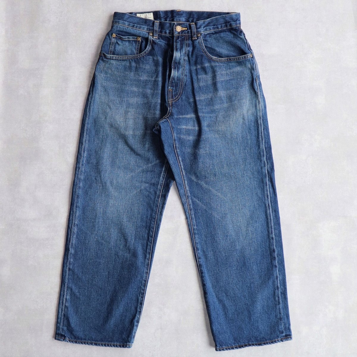 Wide Straight Denim (ワイドストレートデニム) -Used Wash AN-104