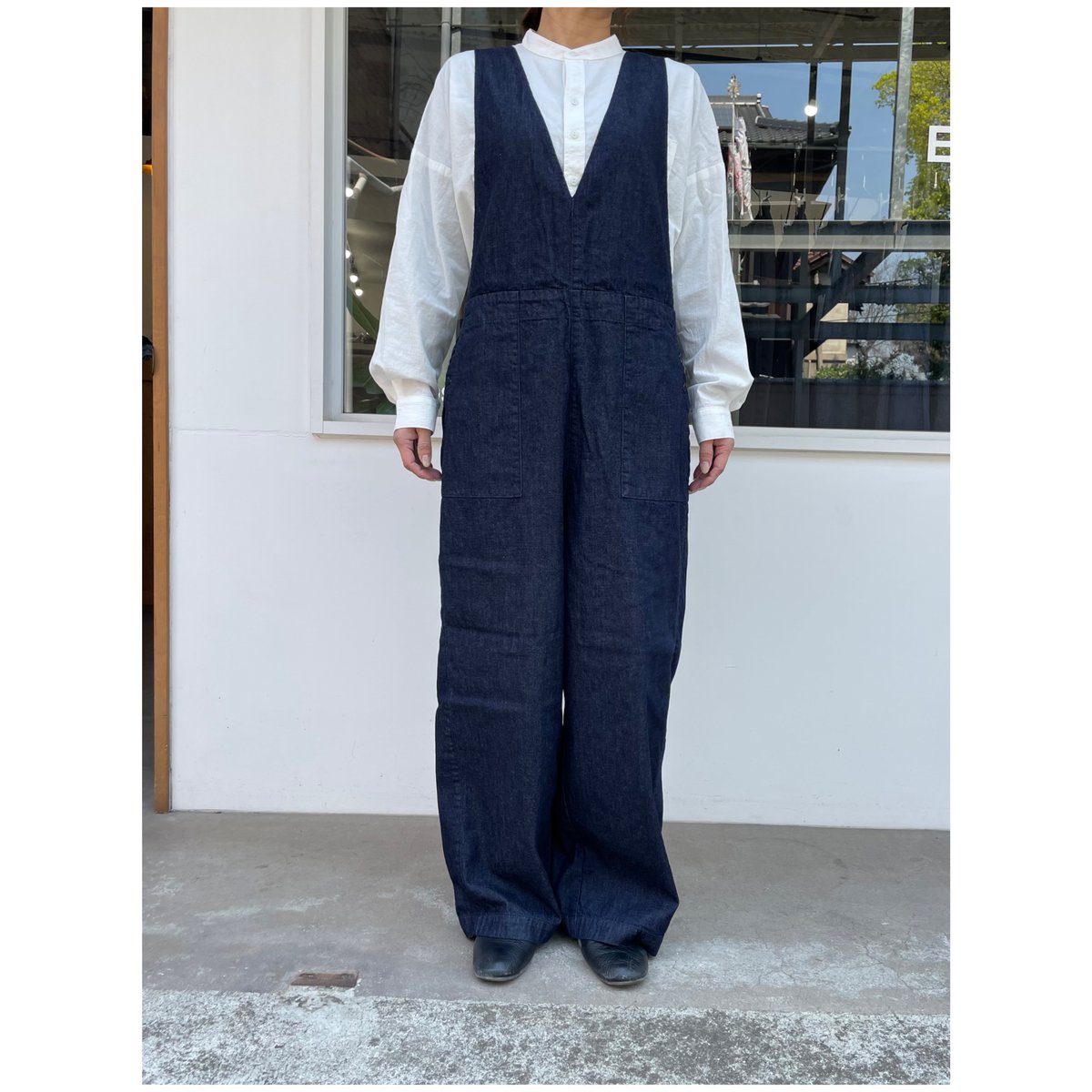 8oz denim bottle overalls (8オンスデニムボトルオーバーオール