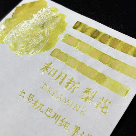DREAM INK 和月折梨花（フーユェヅェー リファ）遊色ラメ入りボトルインク 20ml