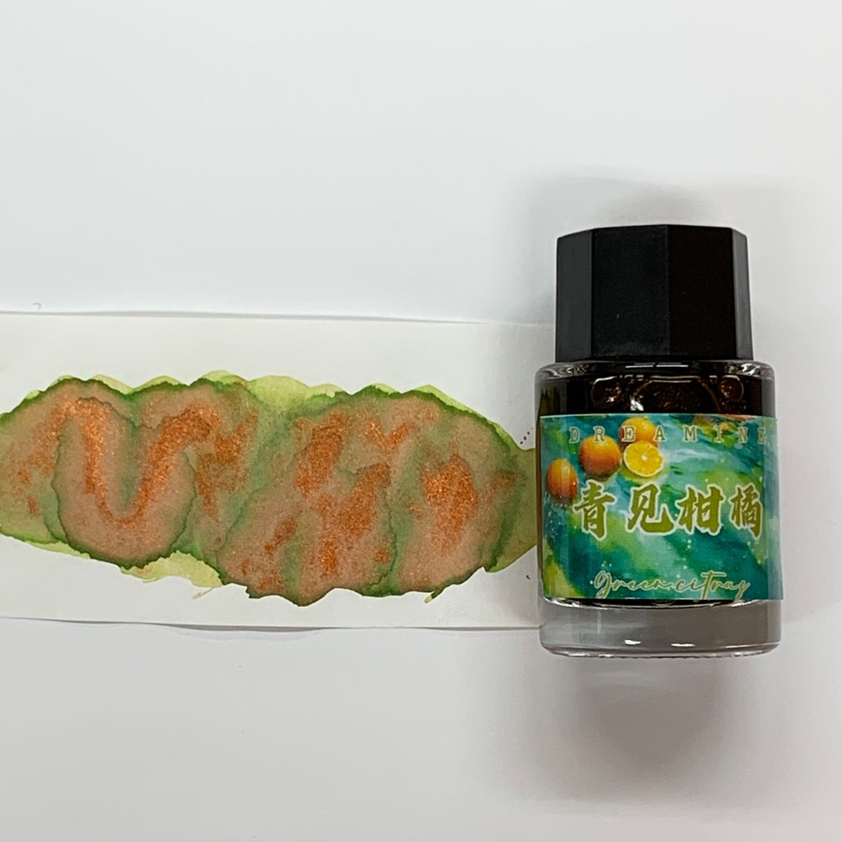 DREAM INK 青見柑橘（グリーンシトラス）20ml 遊色ラメ入りボトル