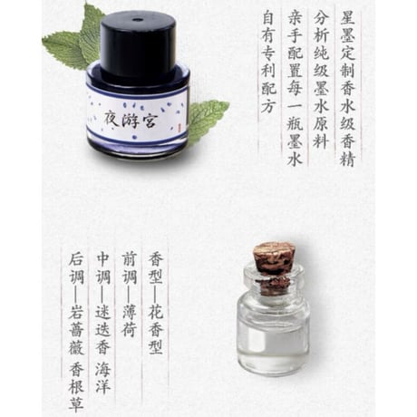 Starry ink 星墨(シンムォ) 六色詩詞香水インク