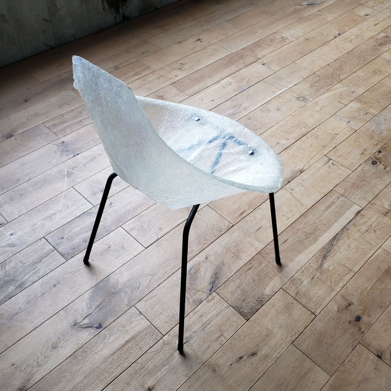 クリーム色のダイヤモンド模様椅子 クリーム色のダイヤモンド模様椅子 FRPチェア Onion chair(玉葱