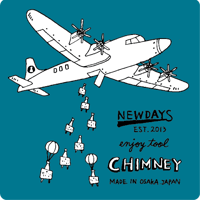 ステッカー　チムニー1号投下　ブルー