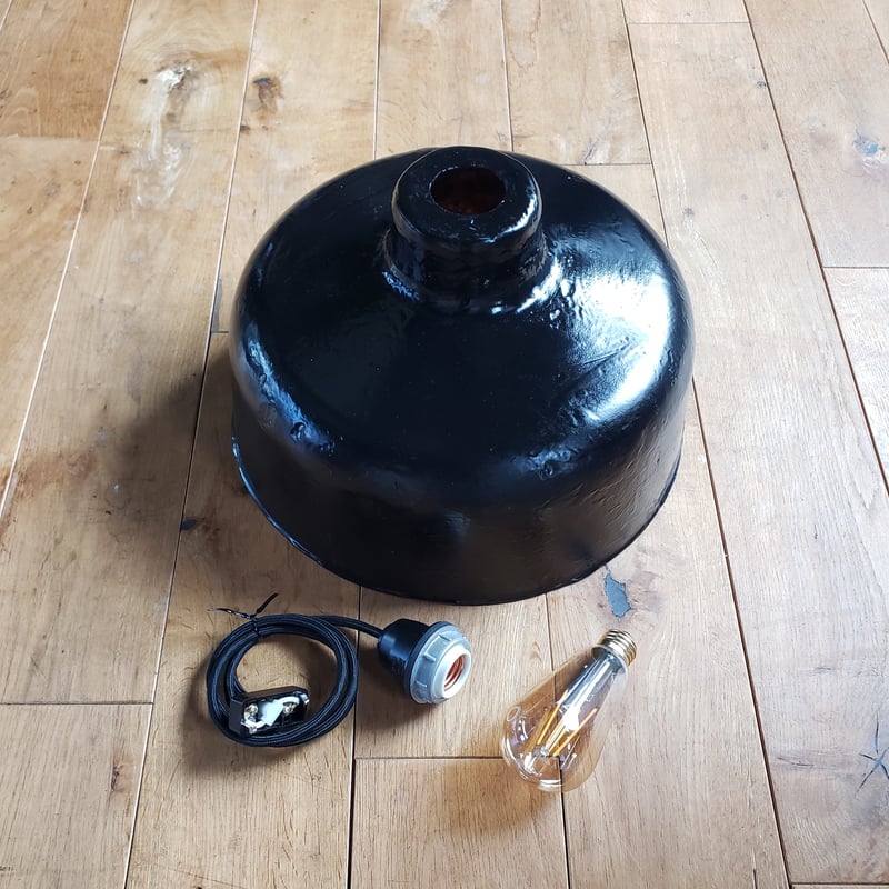 FRP ランプシェード 3型 黒 | NEWDAYS FACTORY｜ニューデイズ フ