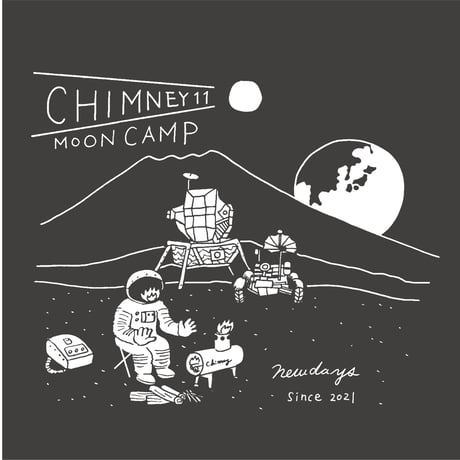 チムニーTシャツ　MOON CAMP